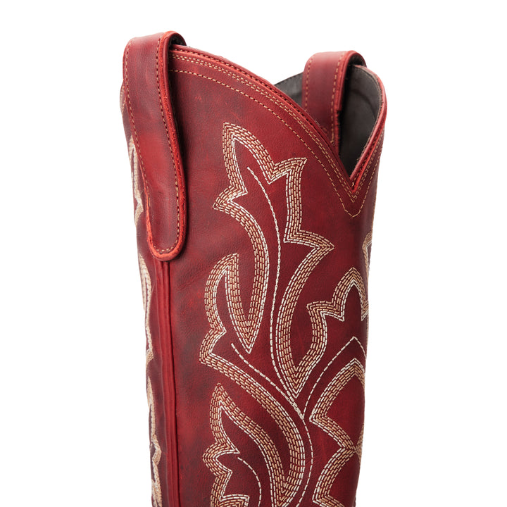 Saratoga Square Boot - Smoldering Ruby Ladies Boot Western Fashion by Lane