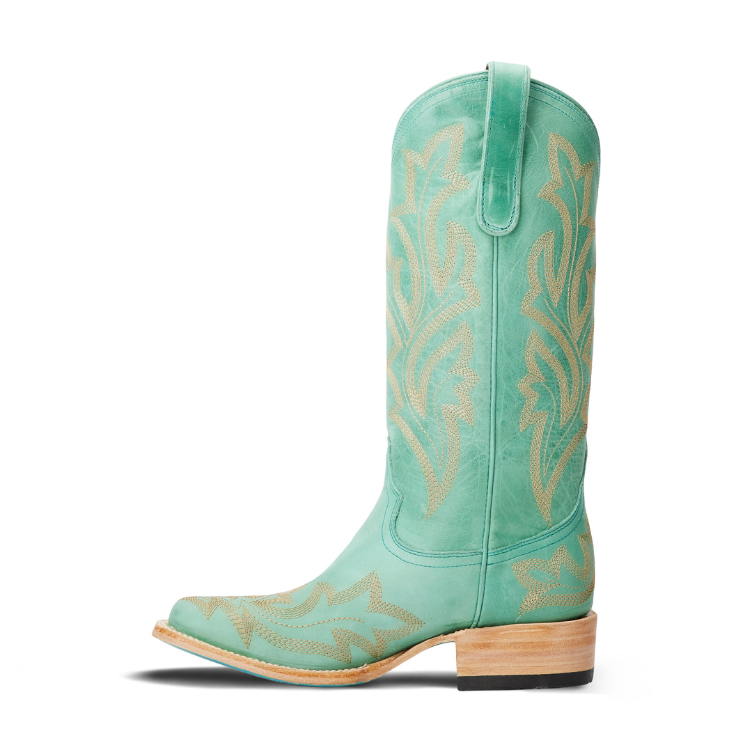 Saratoga Square Boot - Taos Turquoise Ladies Boot Western Fashion by Lane