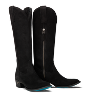 Plain Jane Boot - Soft Black Suede Ladies Boot Soft Black Suede Western Fashion by Lane