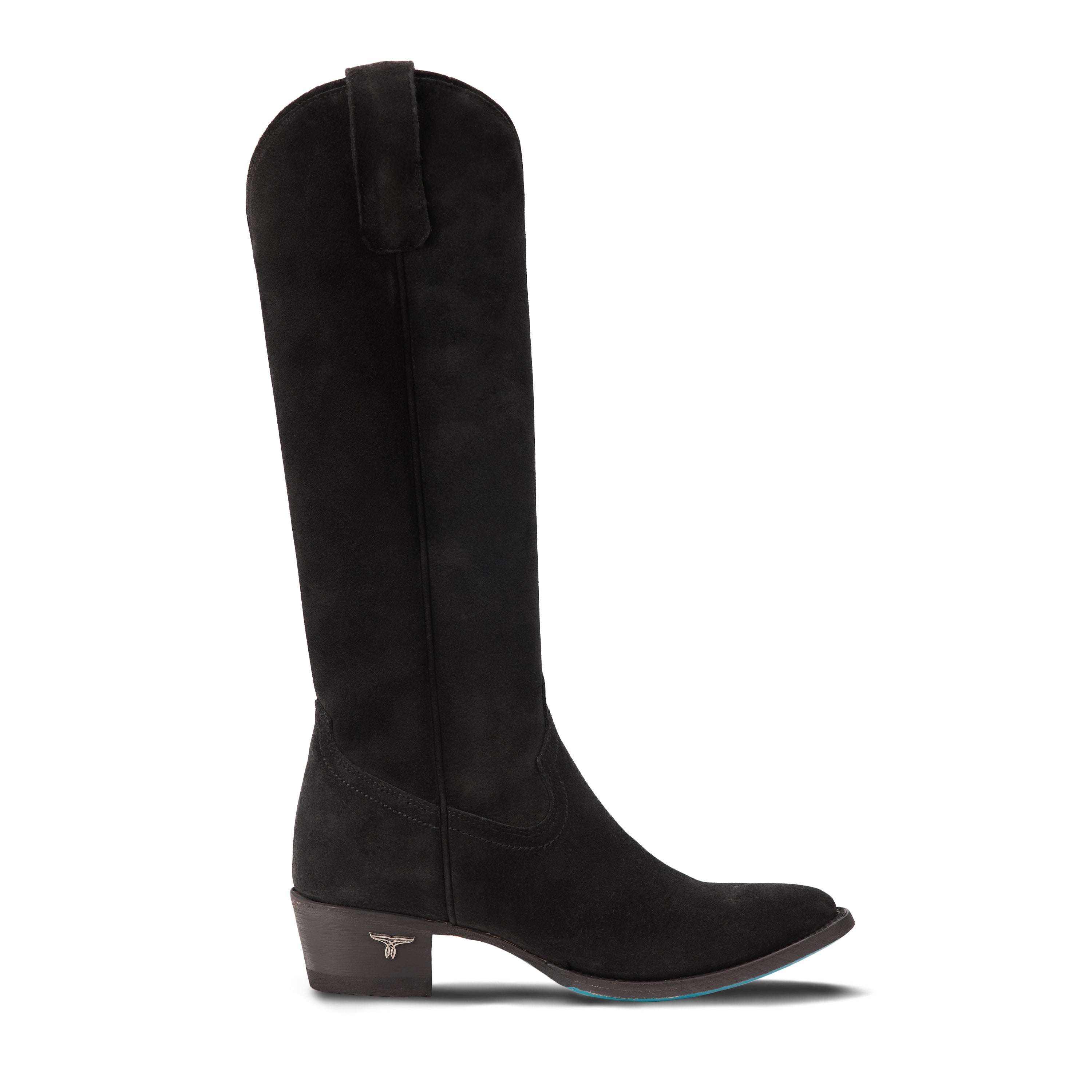 Plain Jane Boot - Soft Black Suede Ladies Boot Western Fashion by Lane