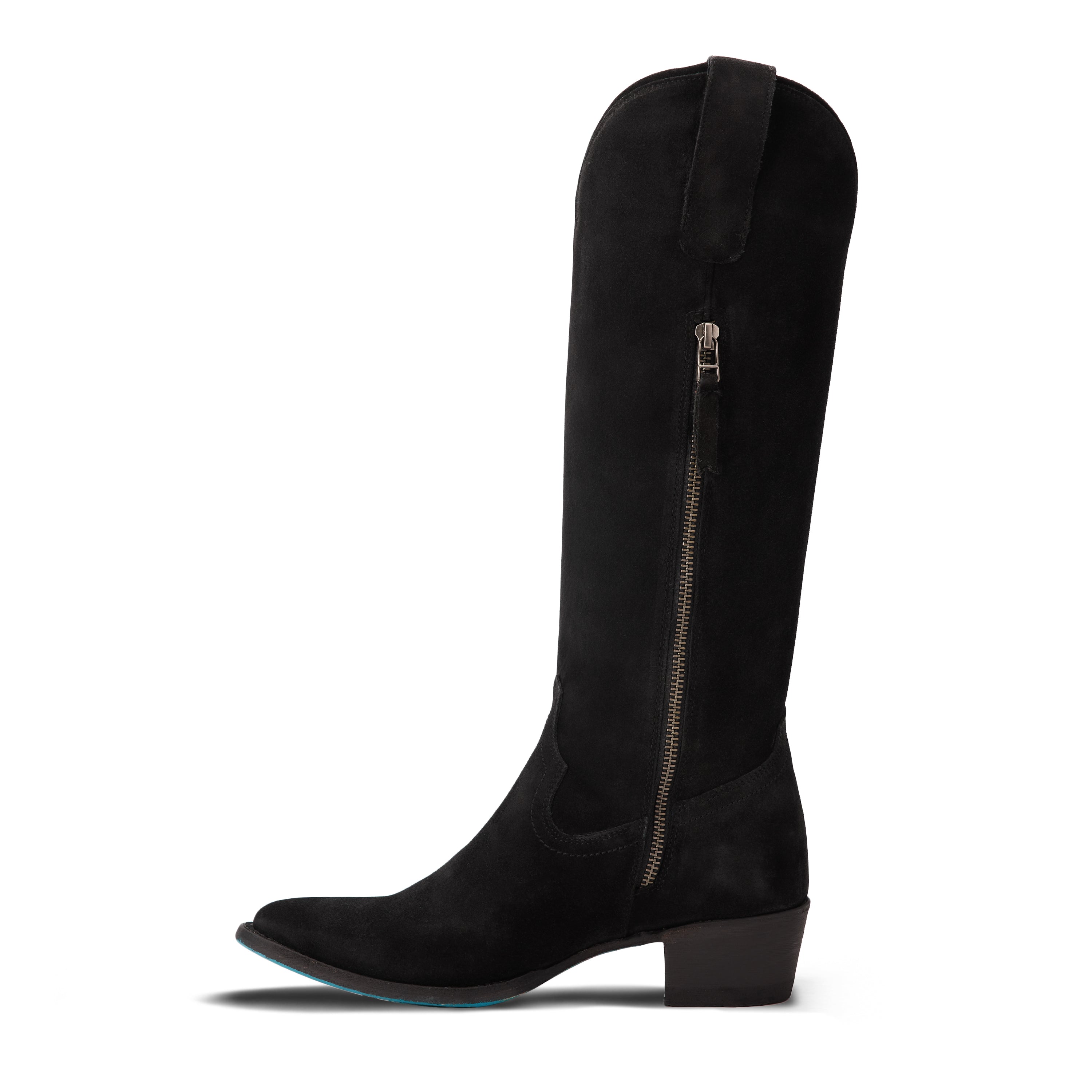 Plain Jane Boot - Soft Black Suede Ladies Boot Western Fashion by Lane