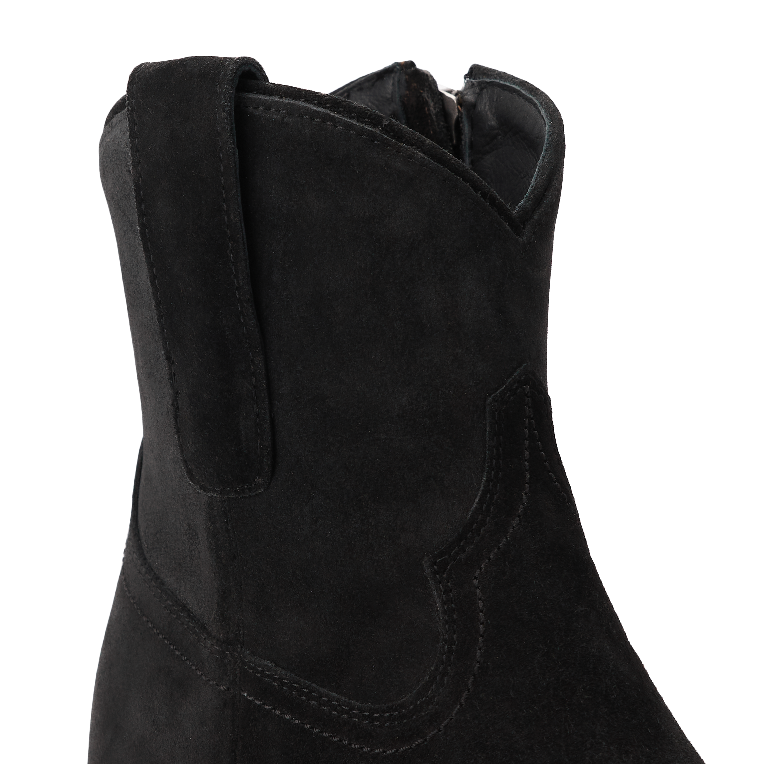 Plain Jane Bootie - Soft Black Suede Ladies Bootie Western Fashion by Lane