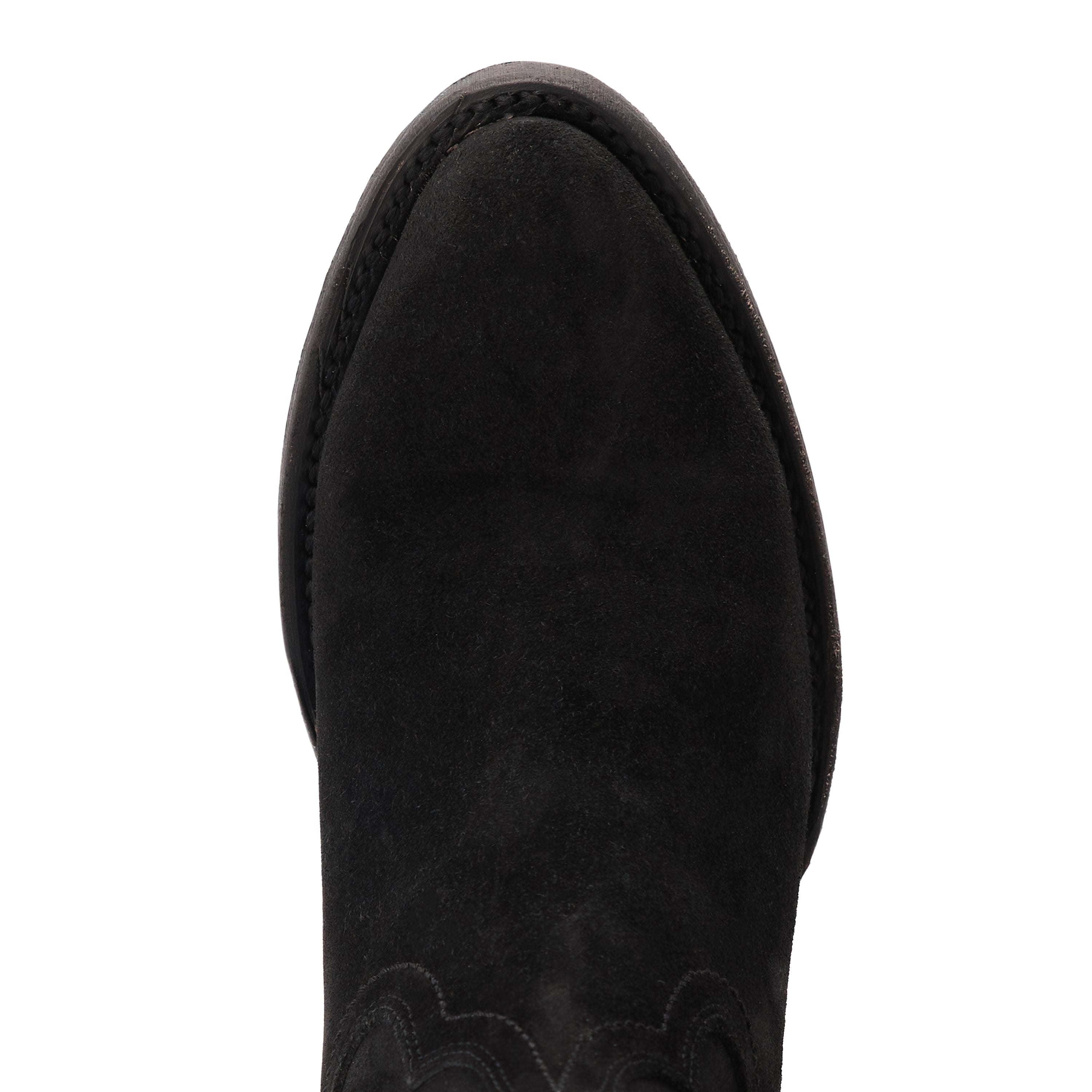 Plain Jane Bootie - Soft Black Suede Ladies Boot  Western Fashion by Lane