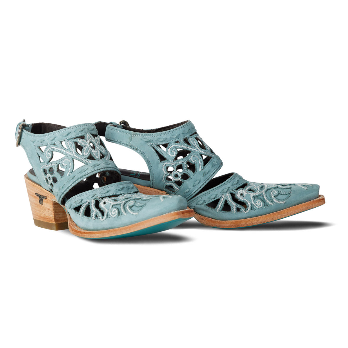 Robin Cut Out Slingback Mule - Powder Blue Mule Powder Blue Western Fashion by Lane