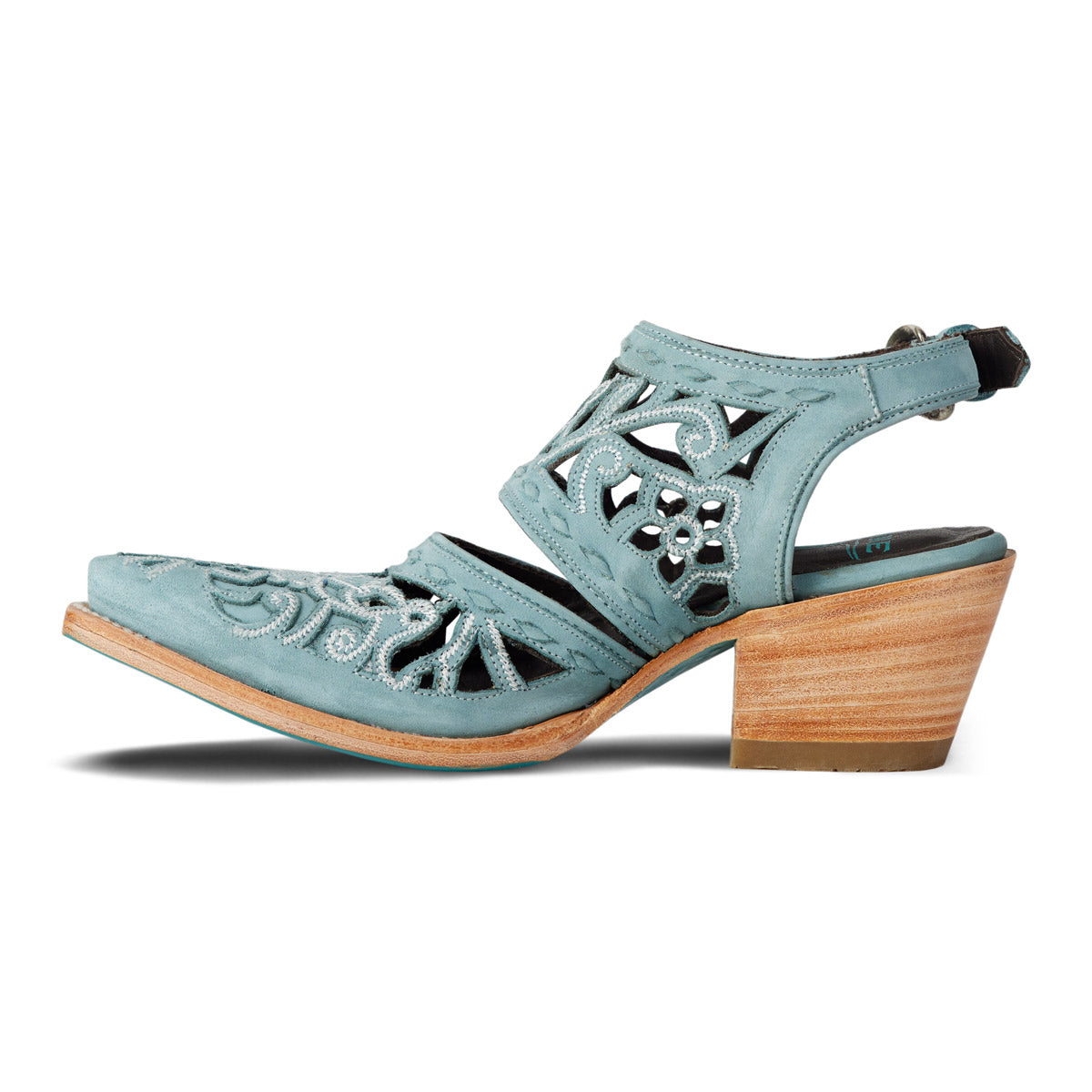 Robin Cut Out Slingback Mule - Powder Blue Mule Western Fashion by Lane