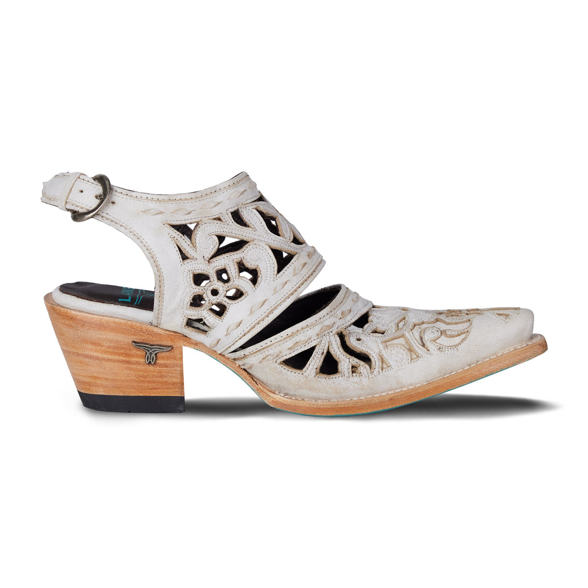 Robin Cut Out Slingback Mule - Ceramic Crackle Mule Western Fashion by Lane