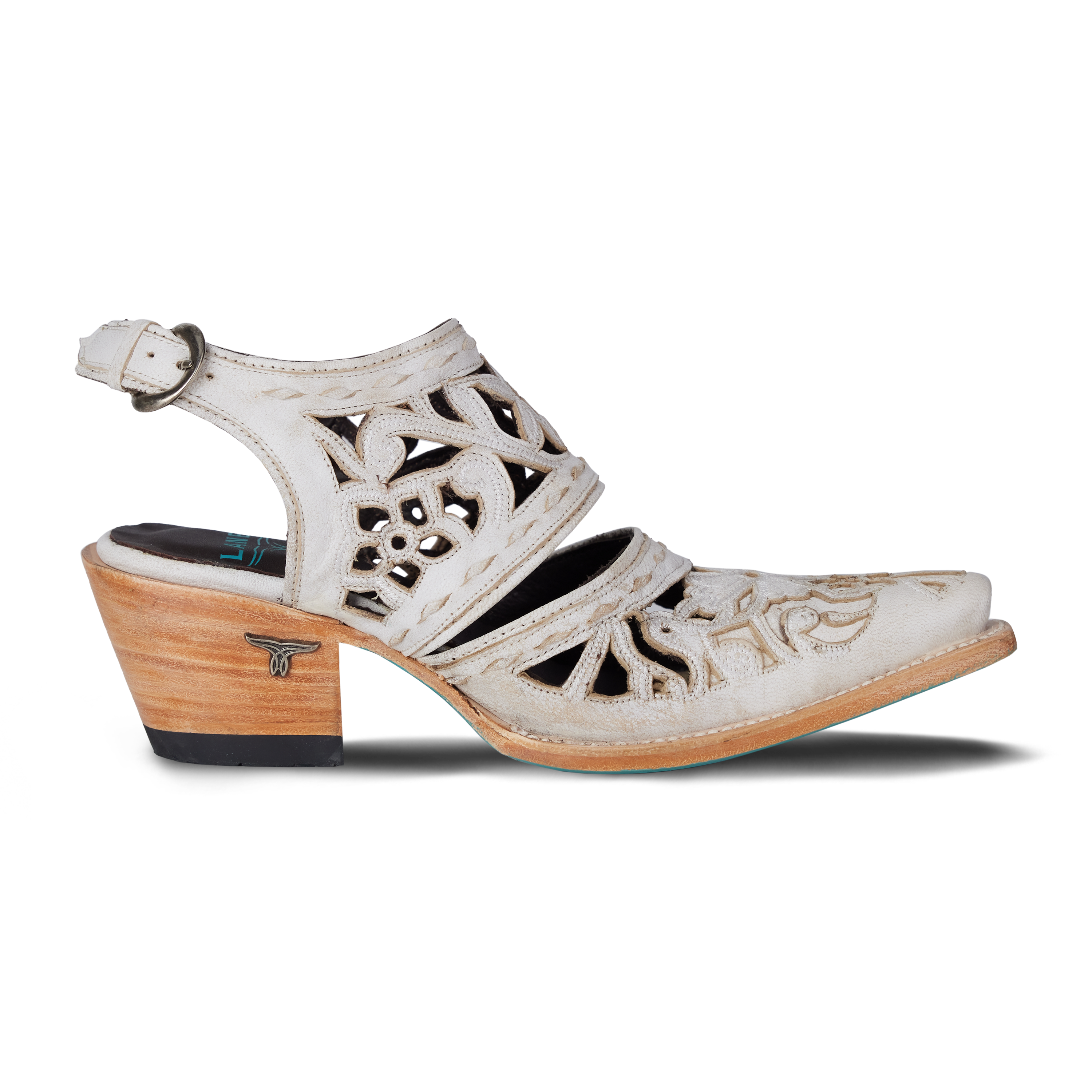 Robin Cut Out Slingback Mule - Ceramic Crackle Mule Western Fashion by Lane