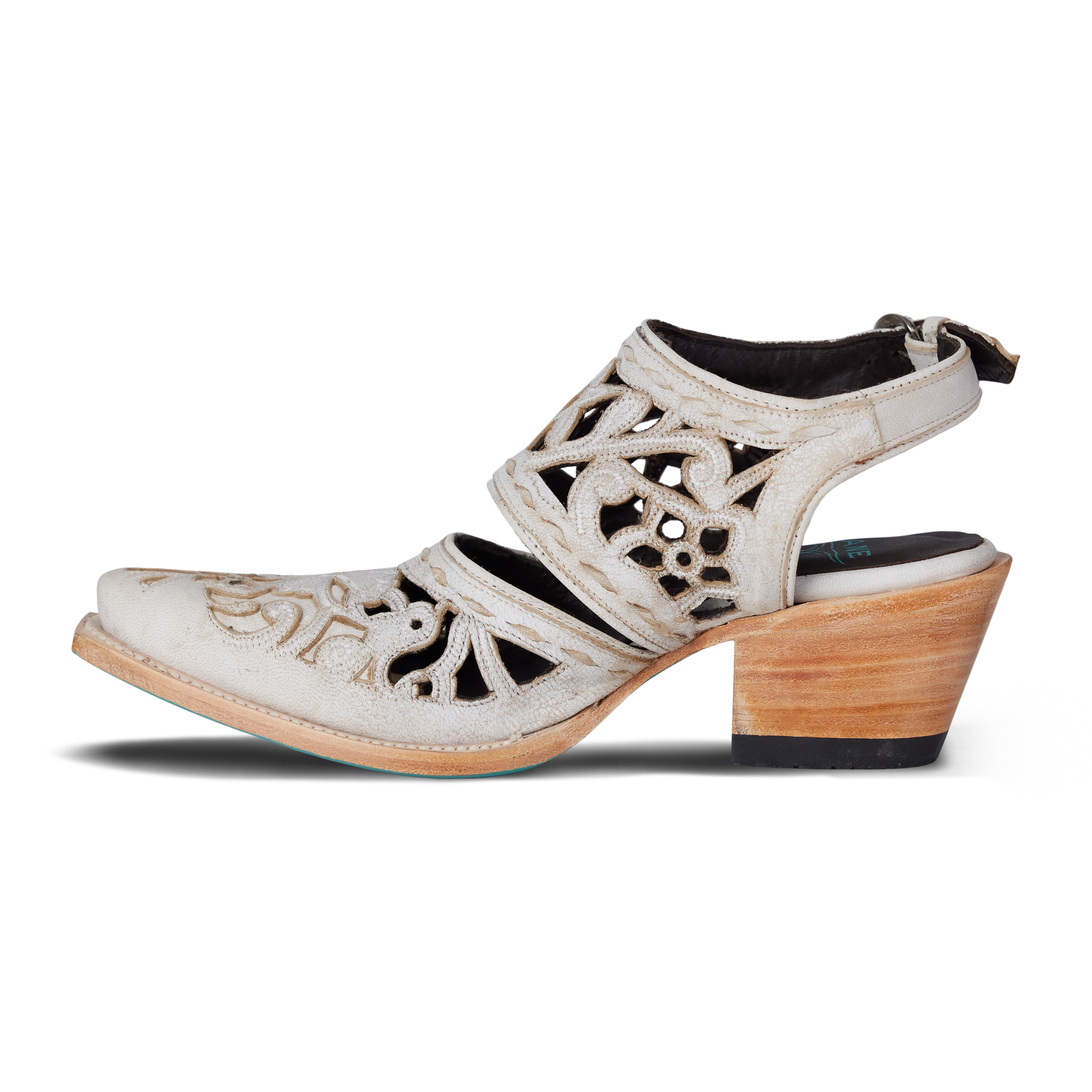 Robin Cut Out Slingback Mule - Ceramic Crackle Mule Western Fashion by Lane