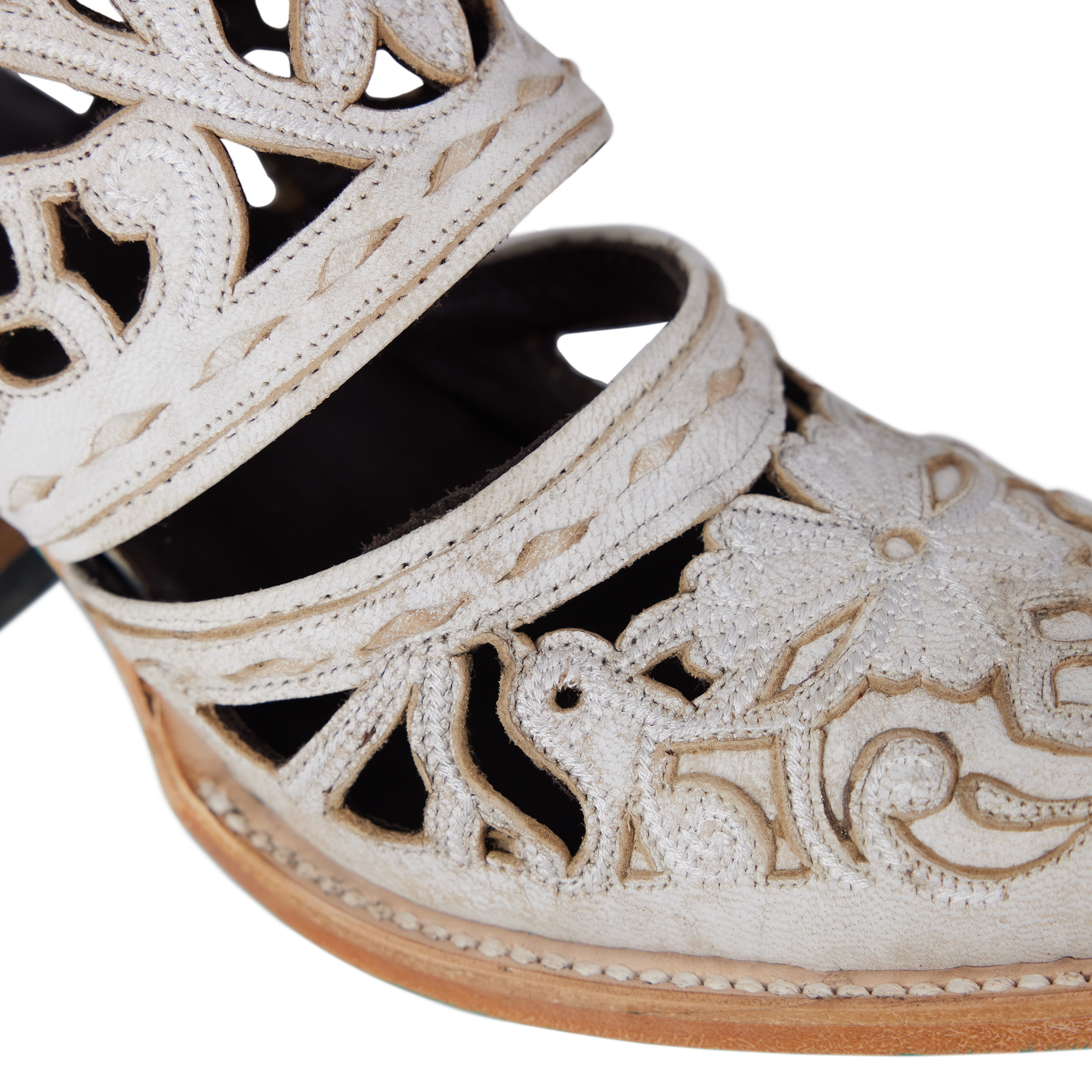 Robin Cut Out Slingback Mule - Ceramic Crackle Mule Western Fashion by Lane