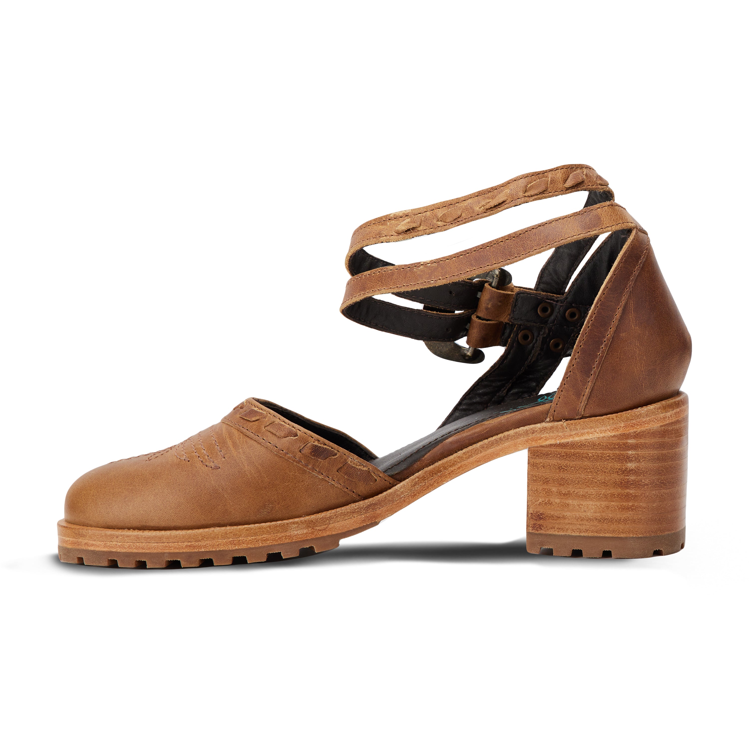 Double Crossed Heel - Desert Clay Heel  Western Fashion by Lane