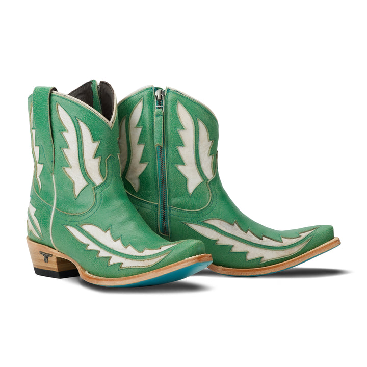 Walk the Line - Green Crackle**FINAL SALE** Ladies Boot  Western Fashion by Lane