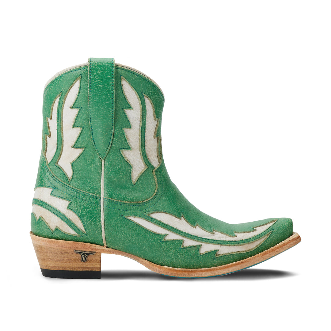 Walk the Line - Green Crackle**FINAL SALE** Ladies Boot  Western Fashion by Lane