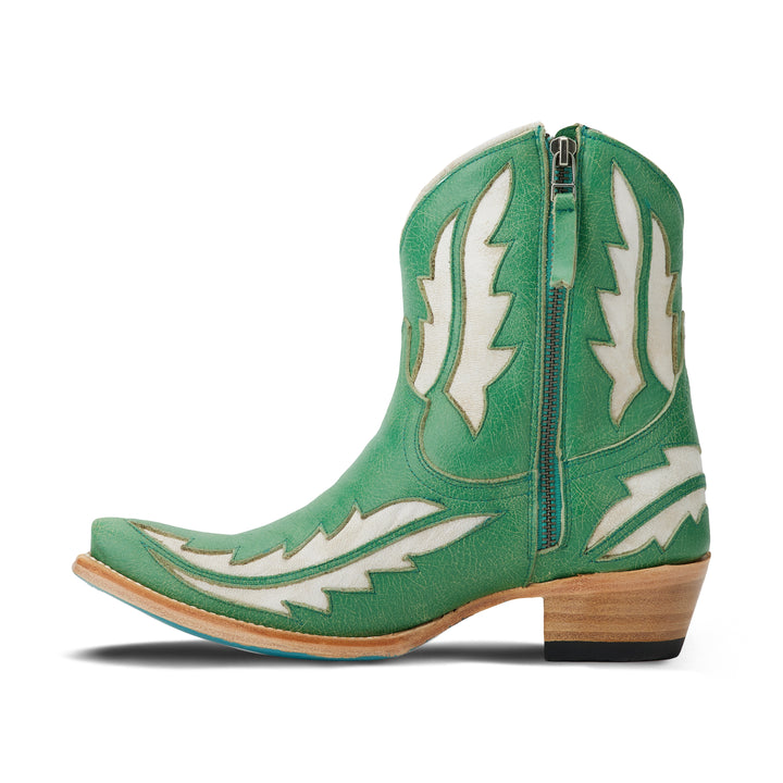 Walk the Line - Green Crackle**FINAL SALE** Ladies Boot  Western Fashion by Lane