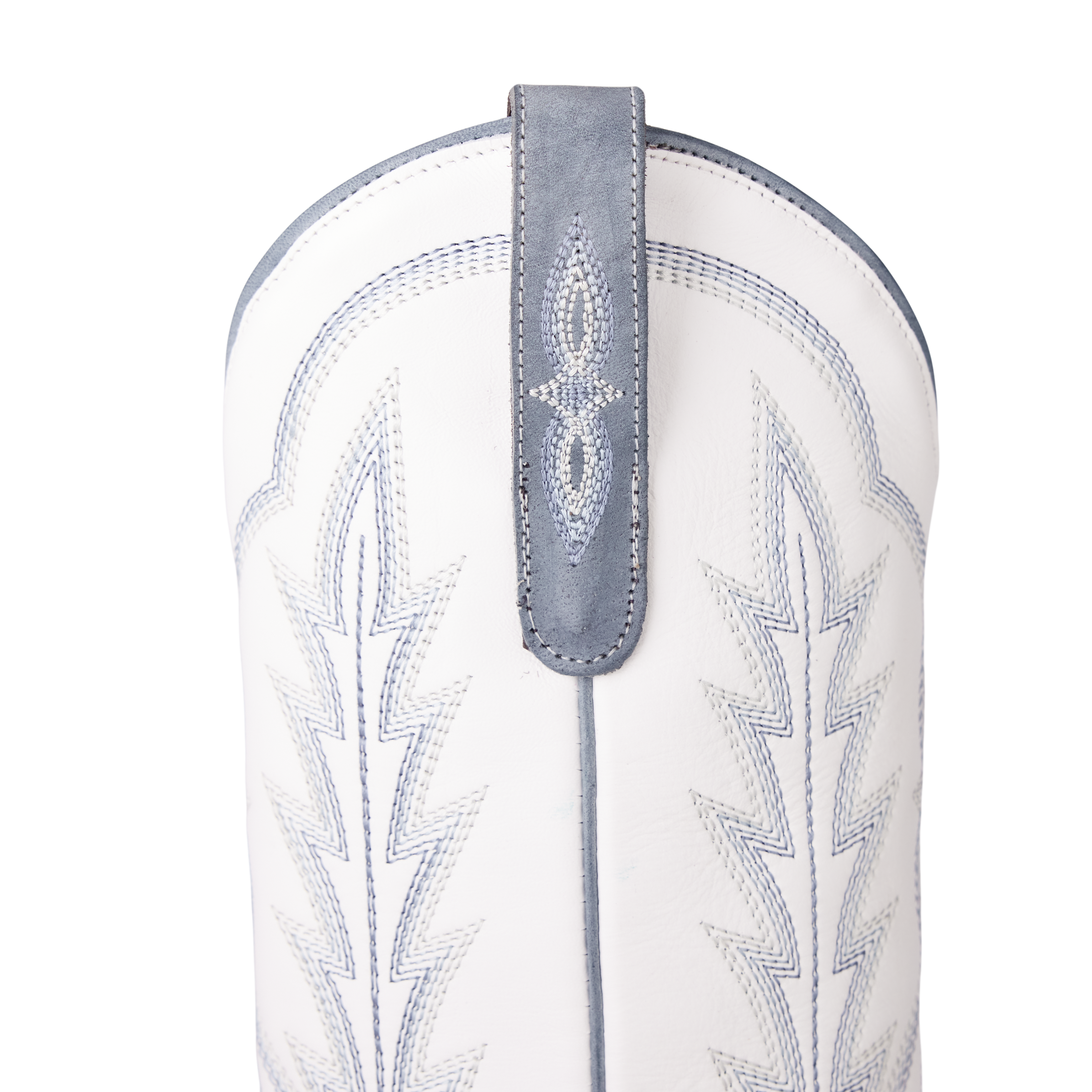 Lexington Boot - Washed Denim/Matte White