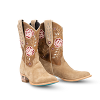 Kenzie Midi - Latte Suede Ladies Boot Western Fashion by Lane