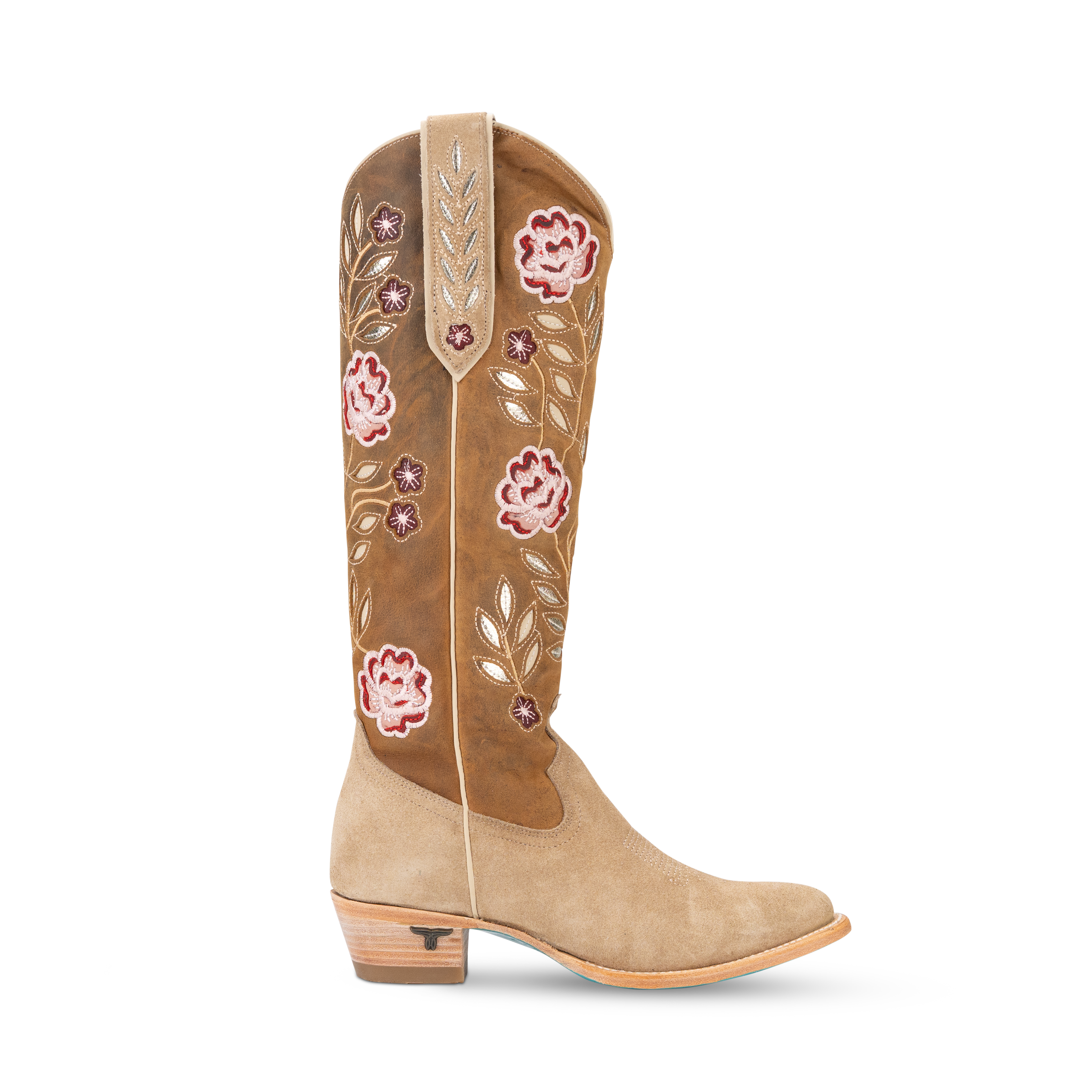Kenzie Boot - Latte Suede/Burnt Caramel Ladies Boot Western Fashion by Lane