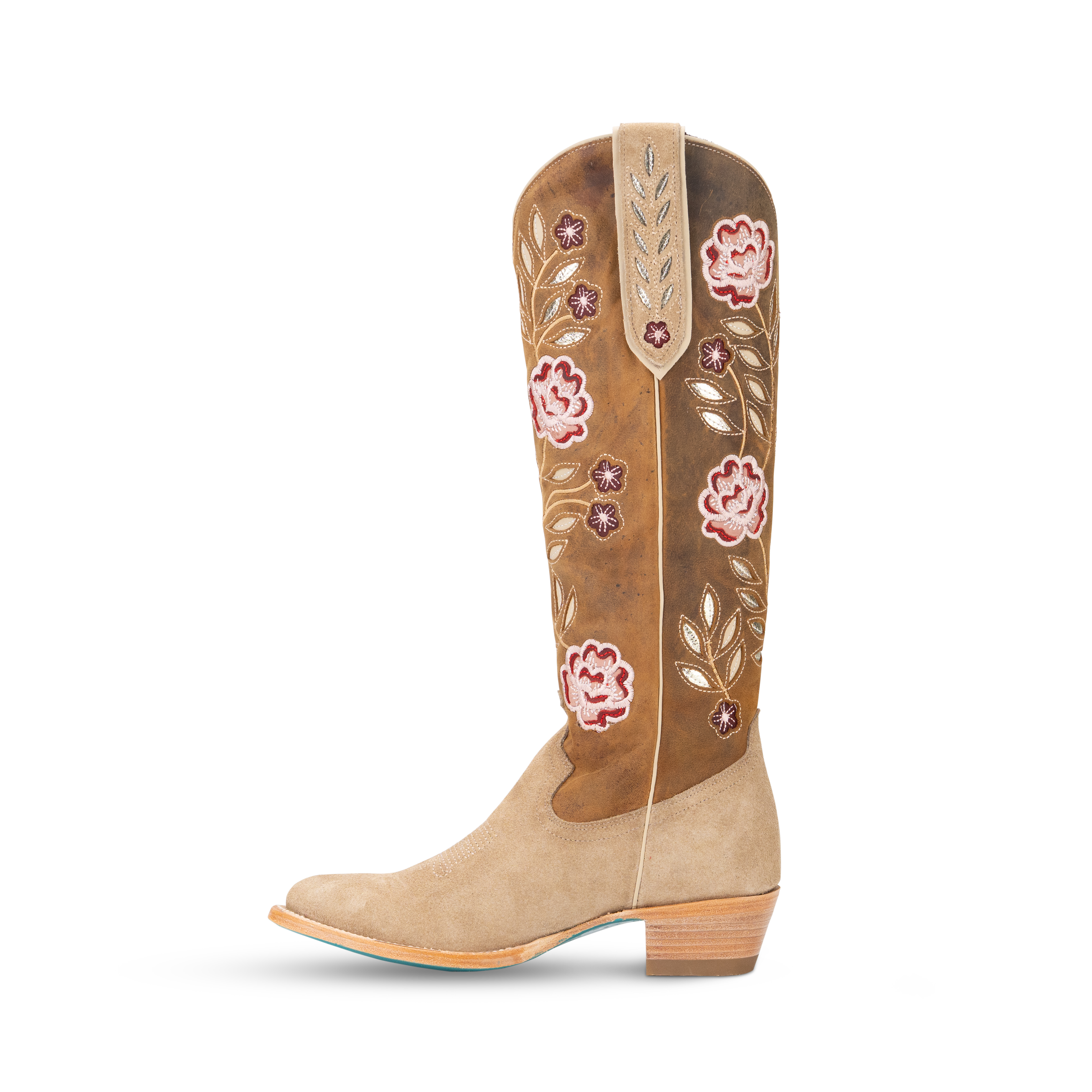 Kenzie Boot - Latte Suede/Burnt Caramel Ladies Boot Western Fashion by Lane