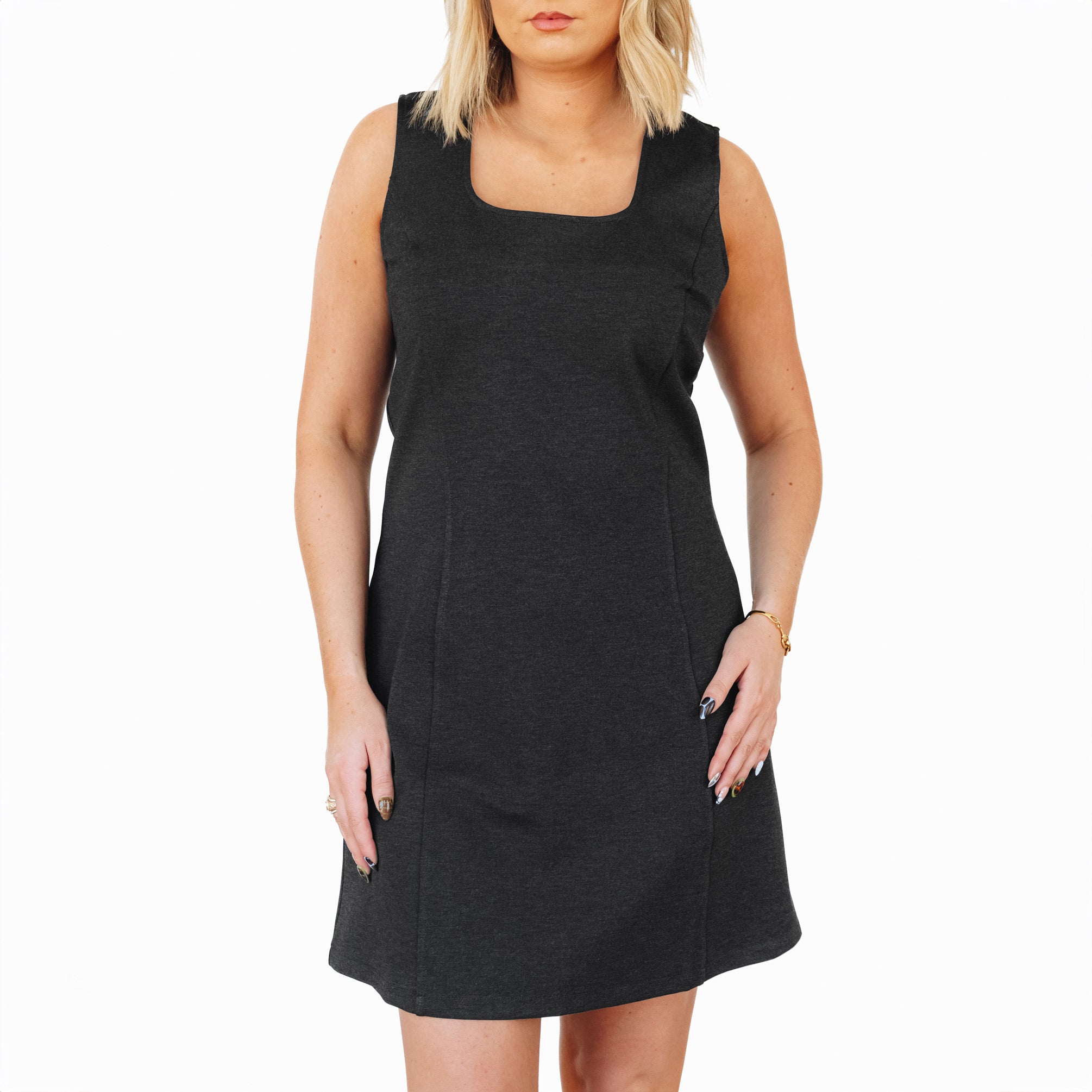 Lane Essential Dress - Grey Clothing Western Fashion by Lane