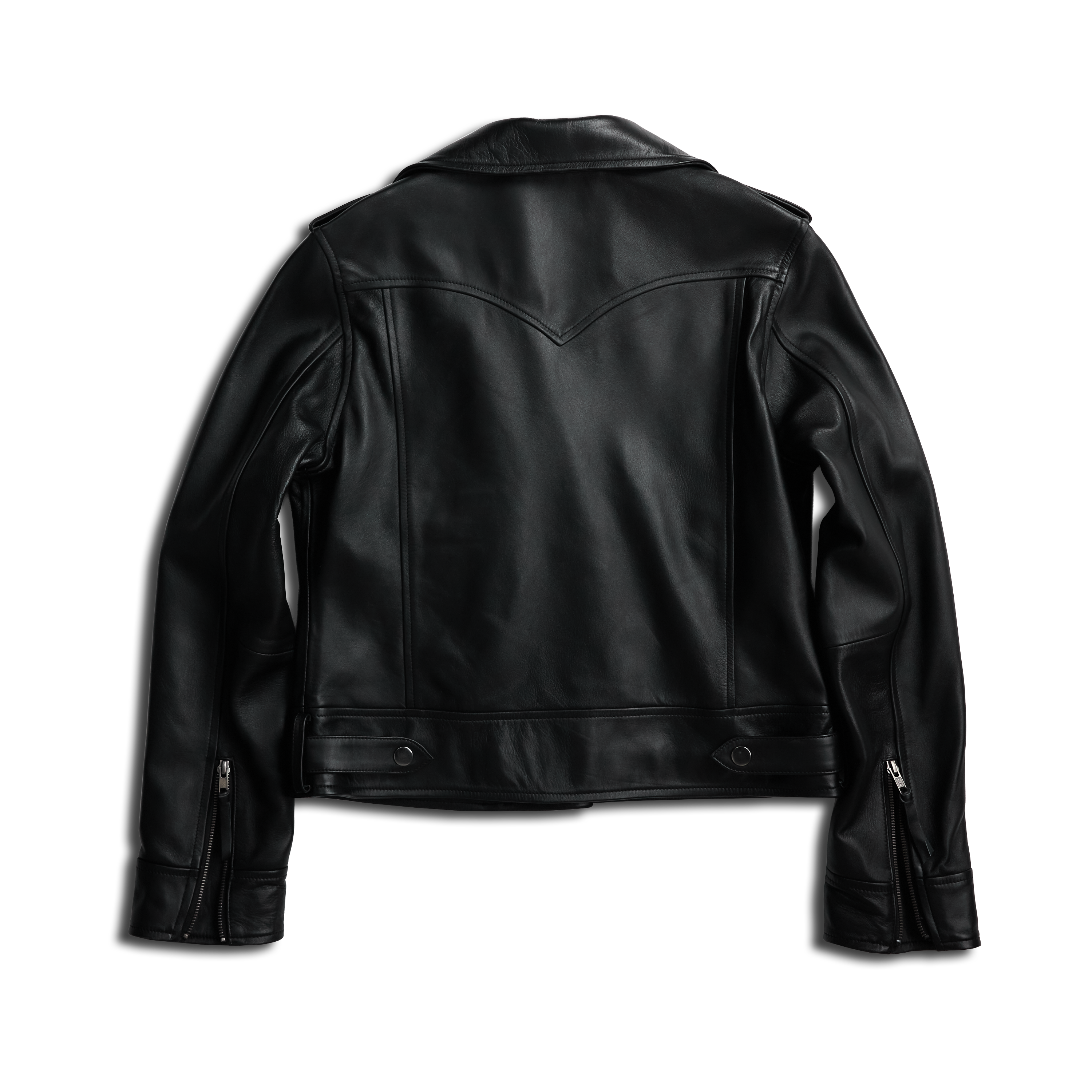 Basic Biker Jacket - Jet Black Jackets Western Fashion by Lane