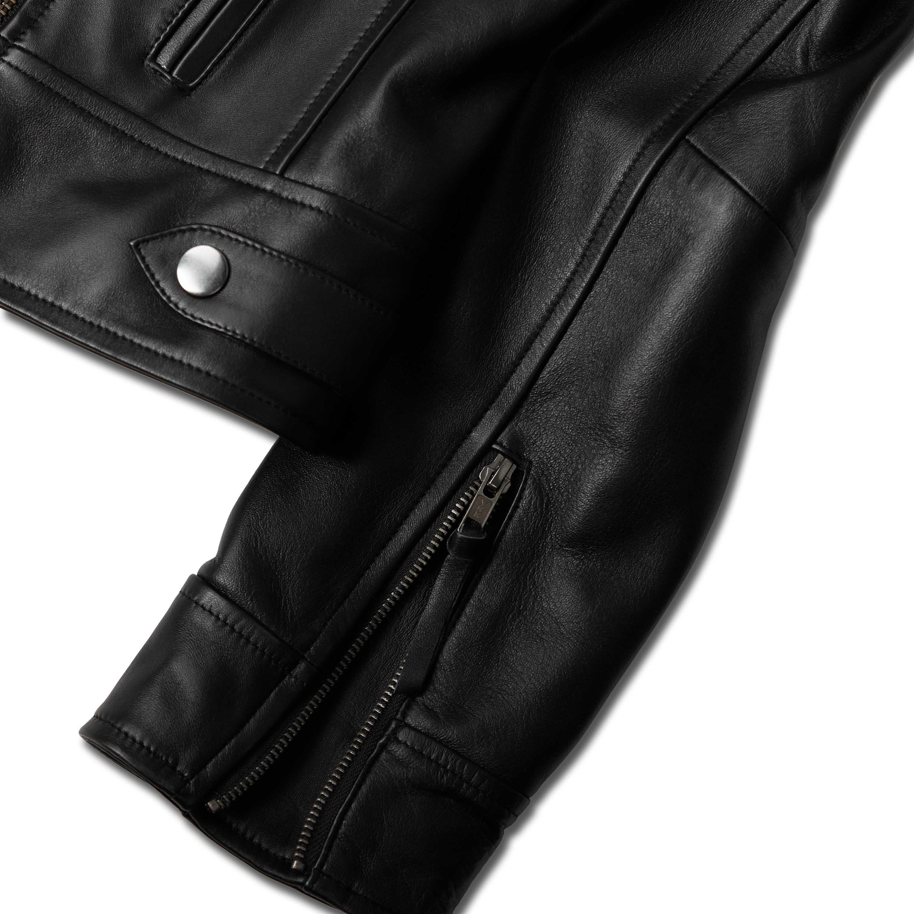 Basic Biker Jacket - Jet Black Jackets Western Fashion by Lane