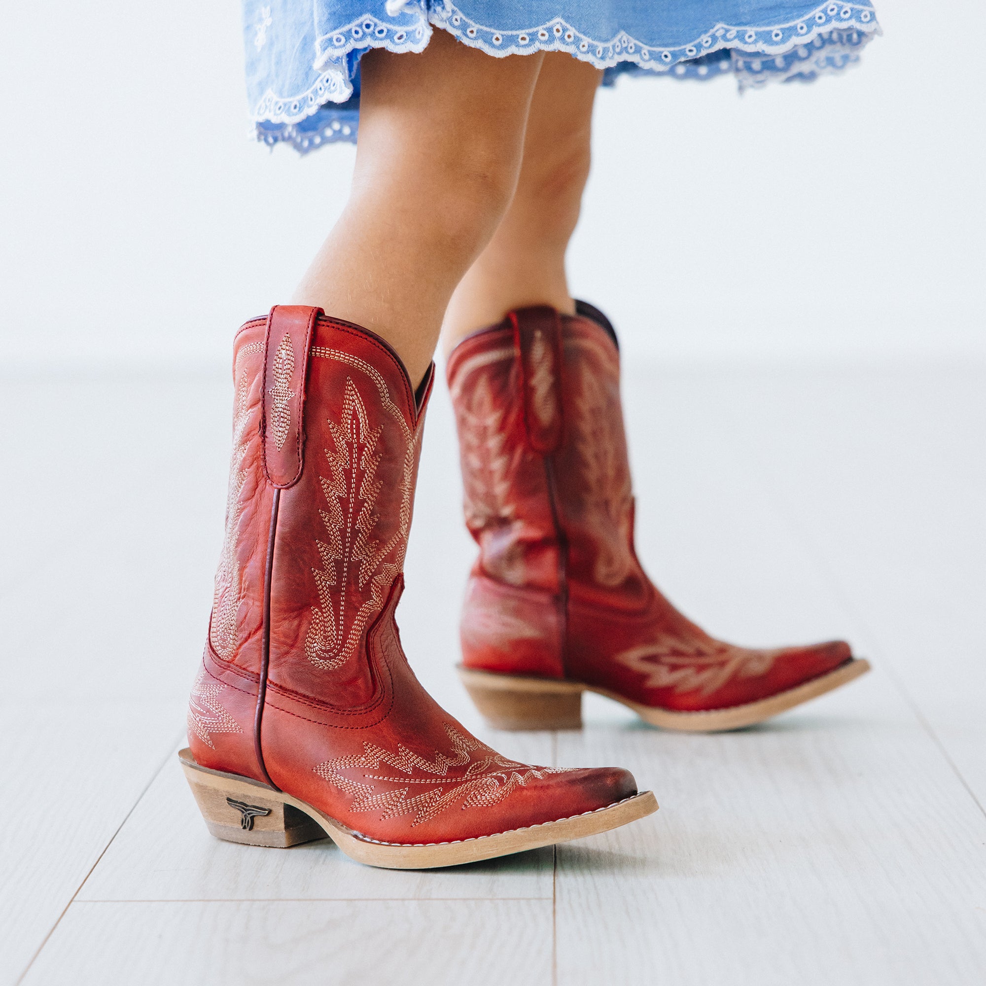 Lil' Lane Lexington Boot - Smoldering Ruby Kids Boots Western Fashion by Lane