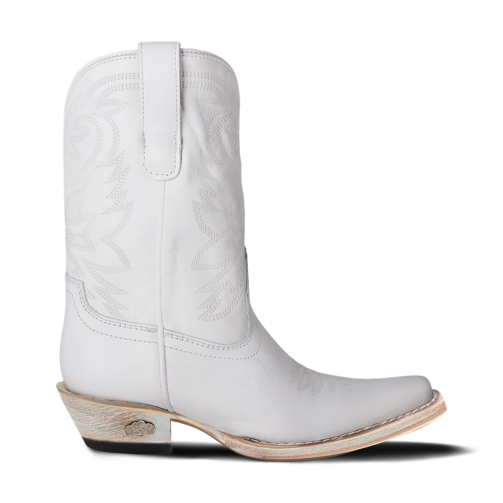 Megan Moroney Lil' Lane Girls Smokeshow Boot - Matte White Kids Boots Western Fashion by Lane