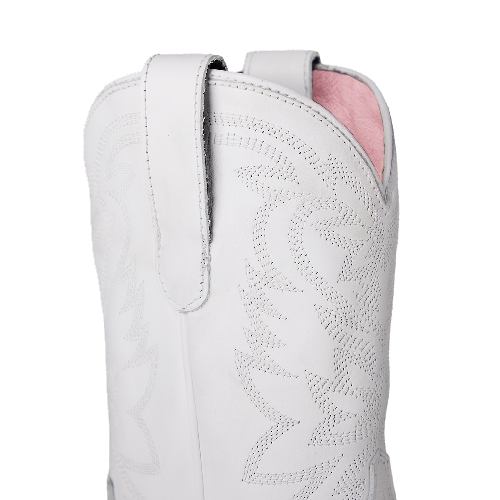 Megan Moroney Lil' Lane Girls Smokeshow Boot - Matte White Kids Boots Western Fashion by Lane