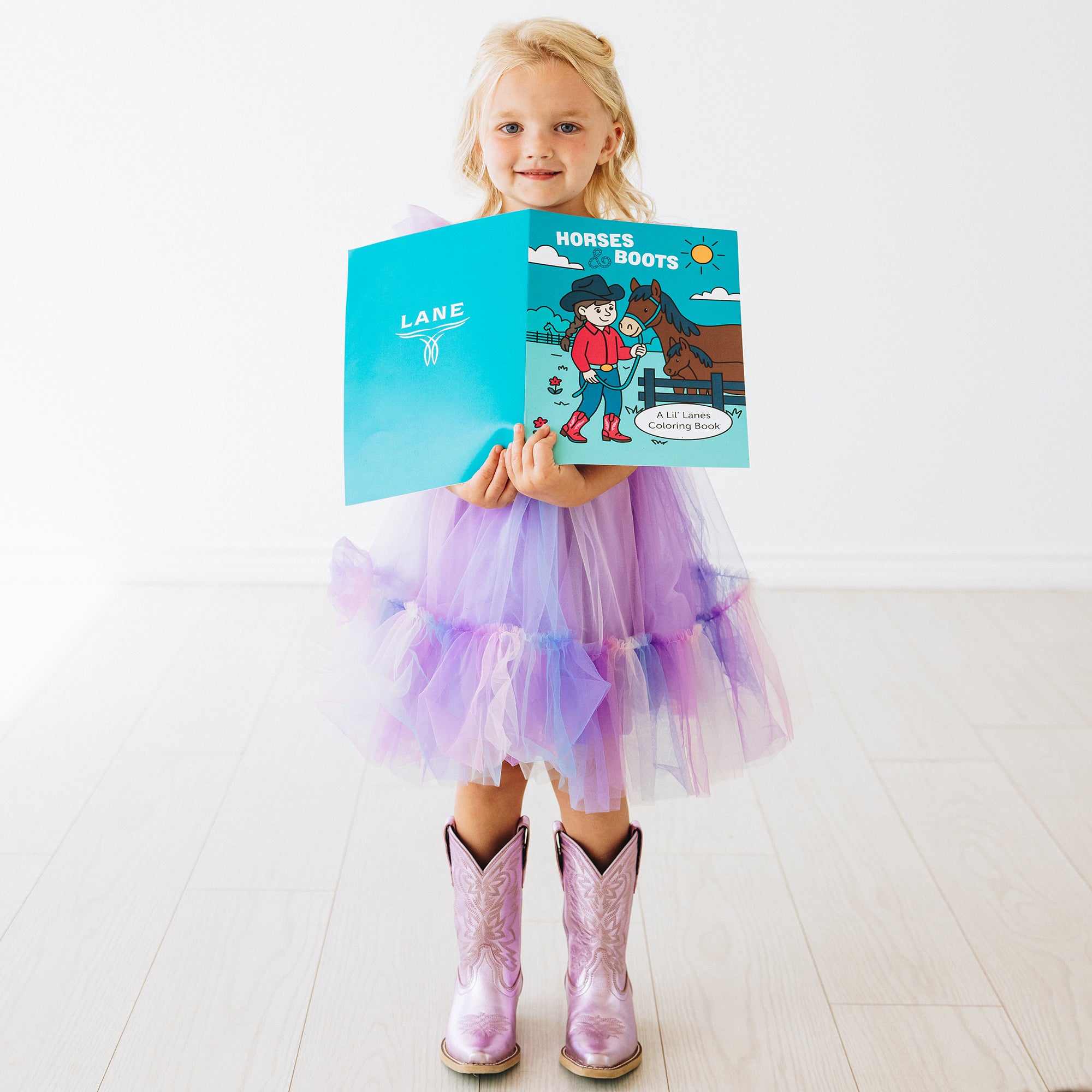 Lil' Lane Smokeshow Boot - Lavender Metallic Kids Boots Western Fashion by Lane