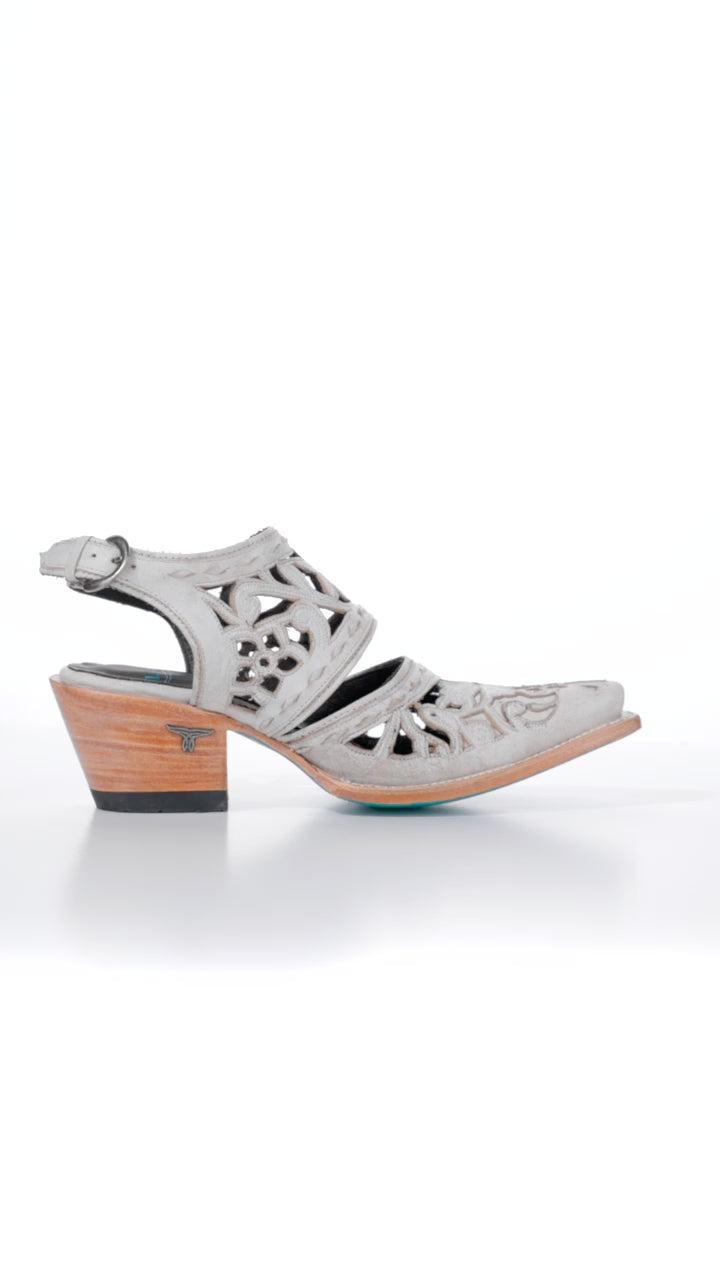 Robin Cut Out Slingback Mule - Ceramic Crackle Mule Western Fashion by Lane