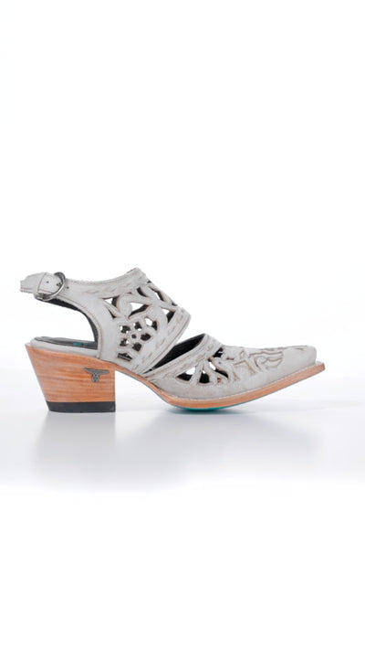 Robin Cut Out Slingback Mule - Ceramic Crackle Mule Western Fashion by Lane