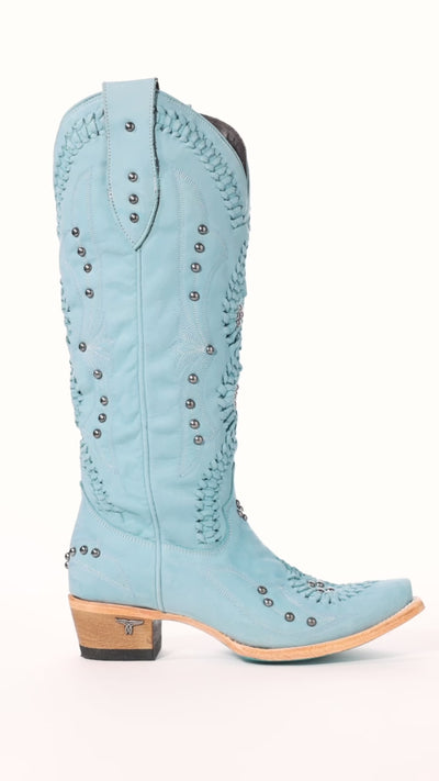 Cossette Boot - Powder Blue Ladies Boot Western Fashion by Lane