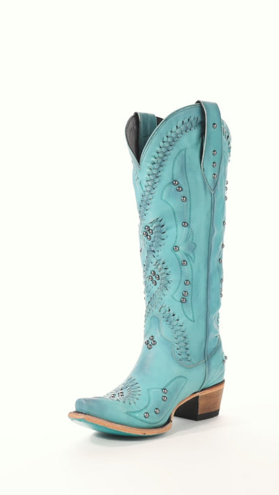 Cossette Boot - Turquoise Blaze Ladies Boot Western Fashion by Lane