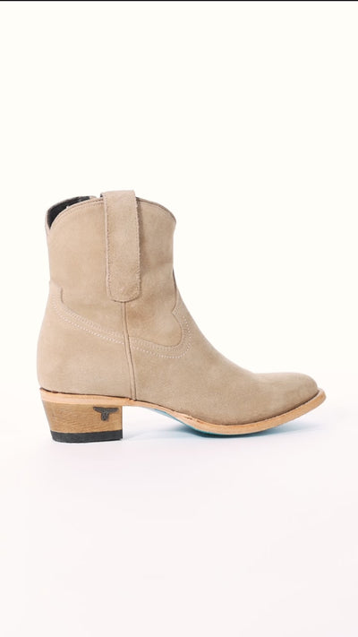 Plain Jane Bootie - Latte Suede Ladies Bootie Western Fashion by Lane