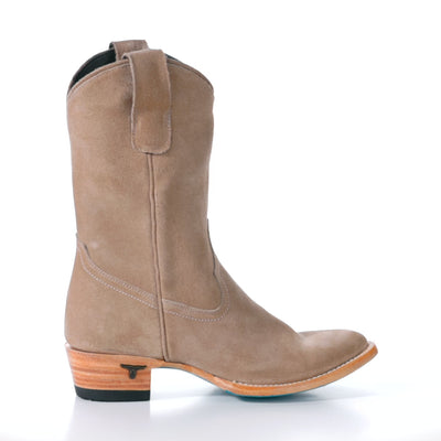 Plain Jane Midi - Latte Suede Ladies Boot Western Fashion by Lane