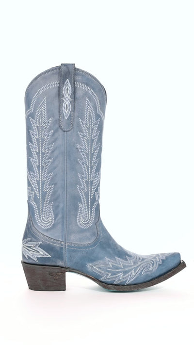 Lexington Boot - Washed Denim Ladies Boot Western Fashion by Lane