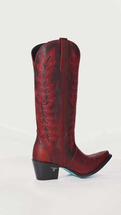 Off the Record Boot - Smoldering Ruby Ladies Boot Western Fashion by Lane