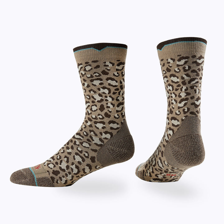 Leopard Crew Socks Women's Crew Socks  Western Fashion by Lane