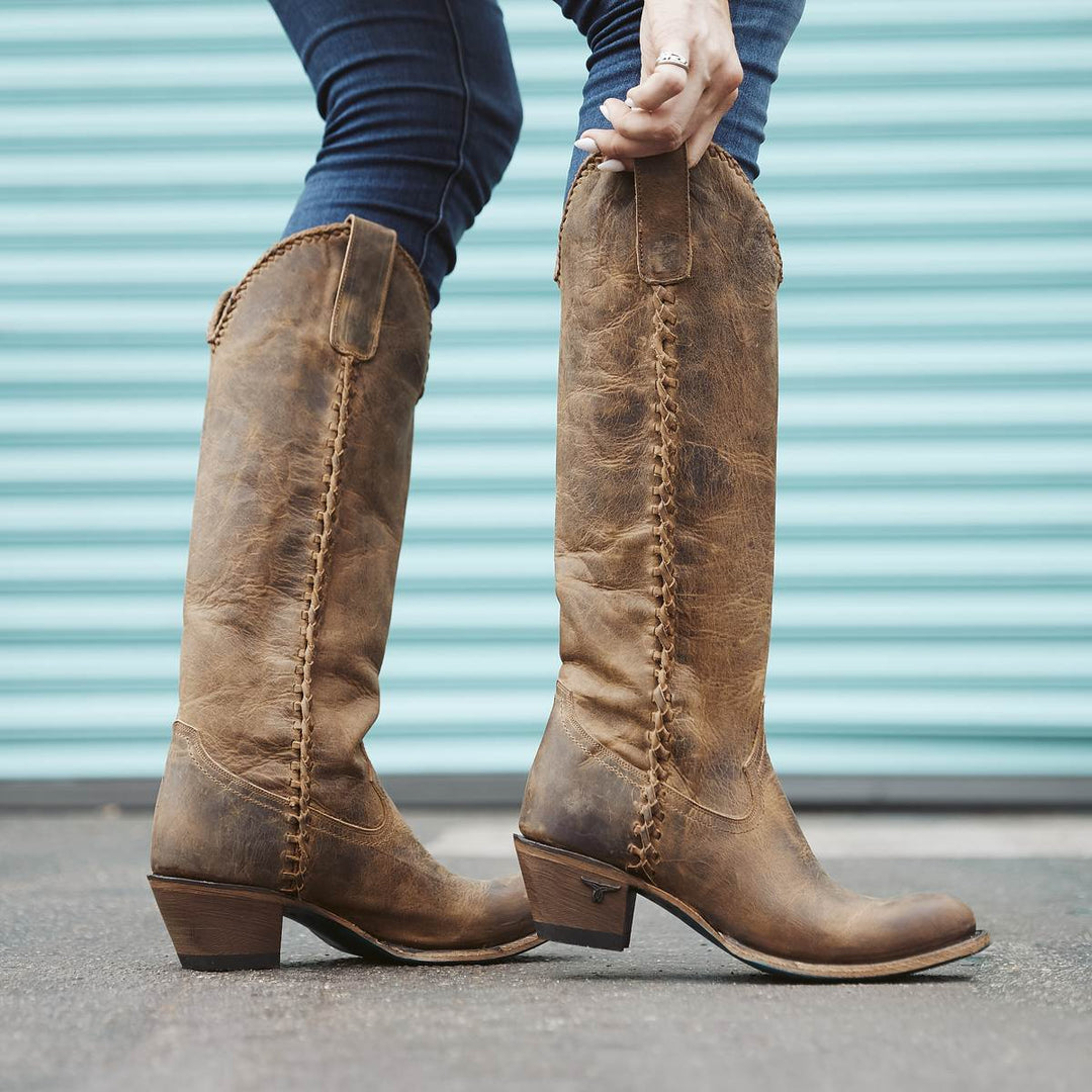 Tall shaft cowgirl boots Clearance