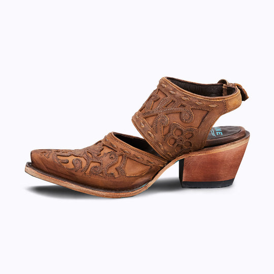 Robin Mule Sandal in Burnt Caramel Women's Western Shoe Boot – Lane Boots