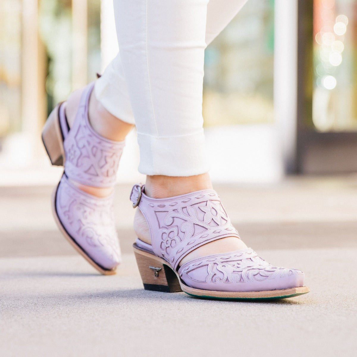 Lane Robin Mules in Light Lavender