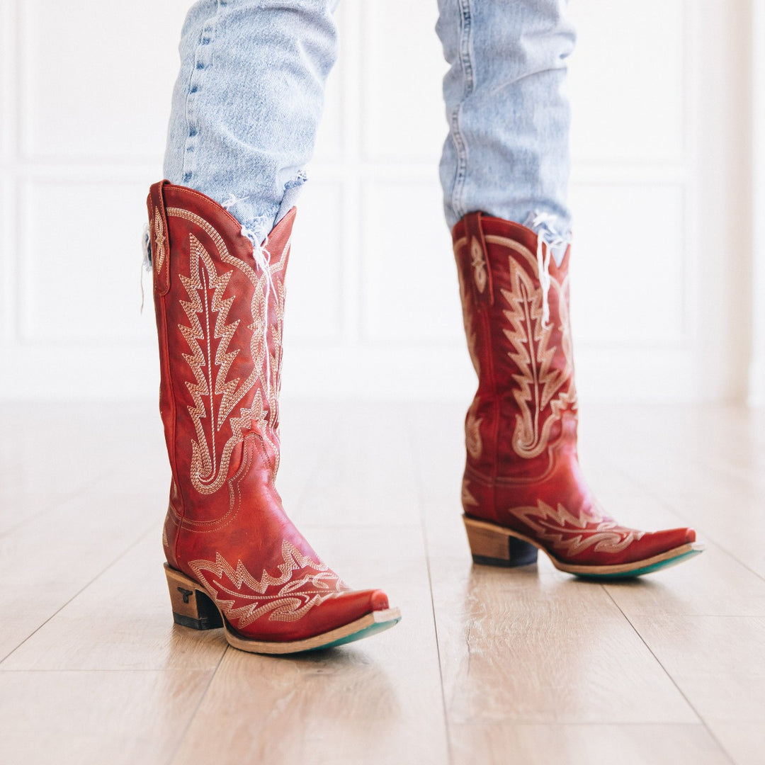 Lexington Boot  Snip Toe Classic Women's Red Cowgirl Boots