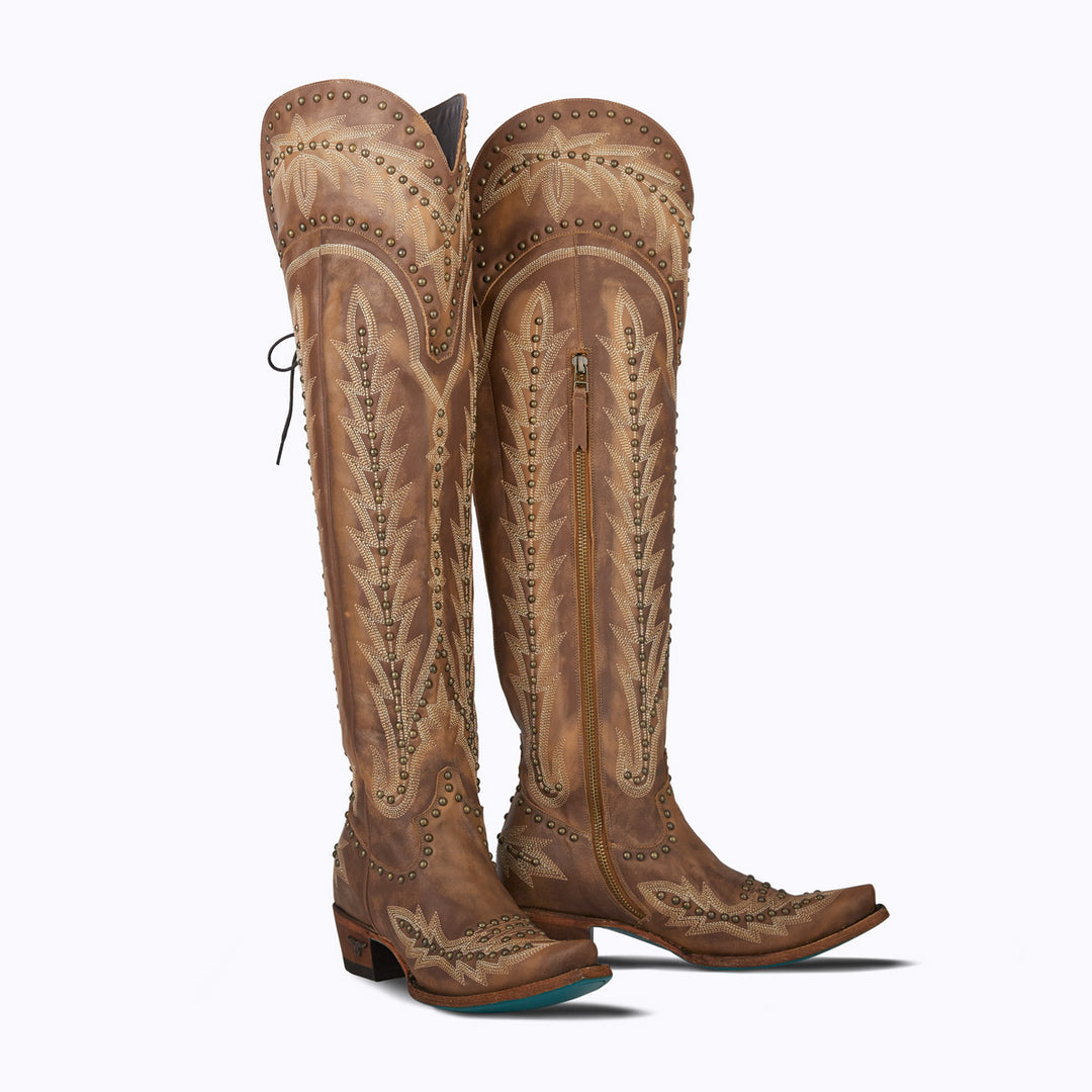 Lexington OTK Stud Ladies Boot  Western Fashion by Lane
