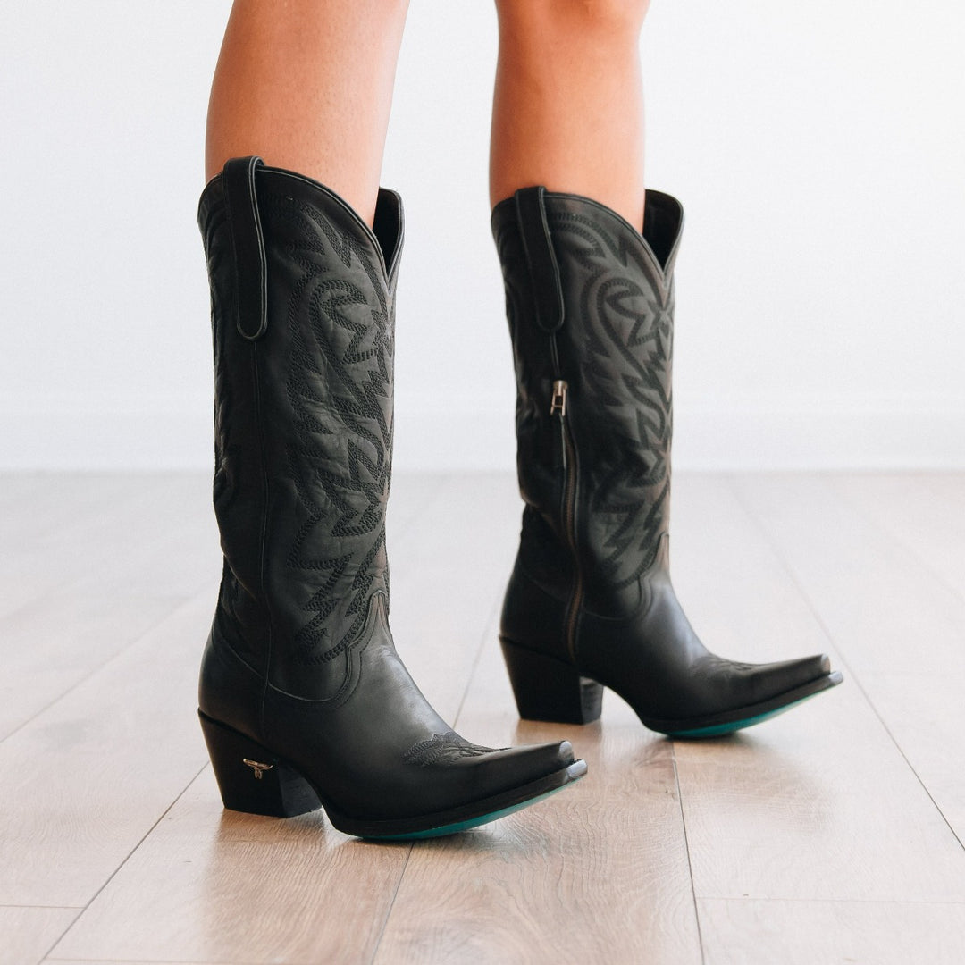 Multi-Logo Stretch Boot: Women's Shoes, Ankle Boots