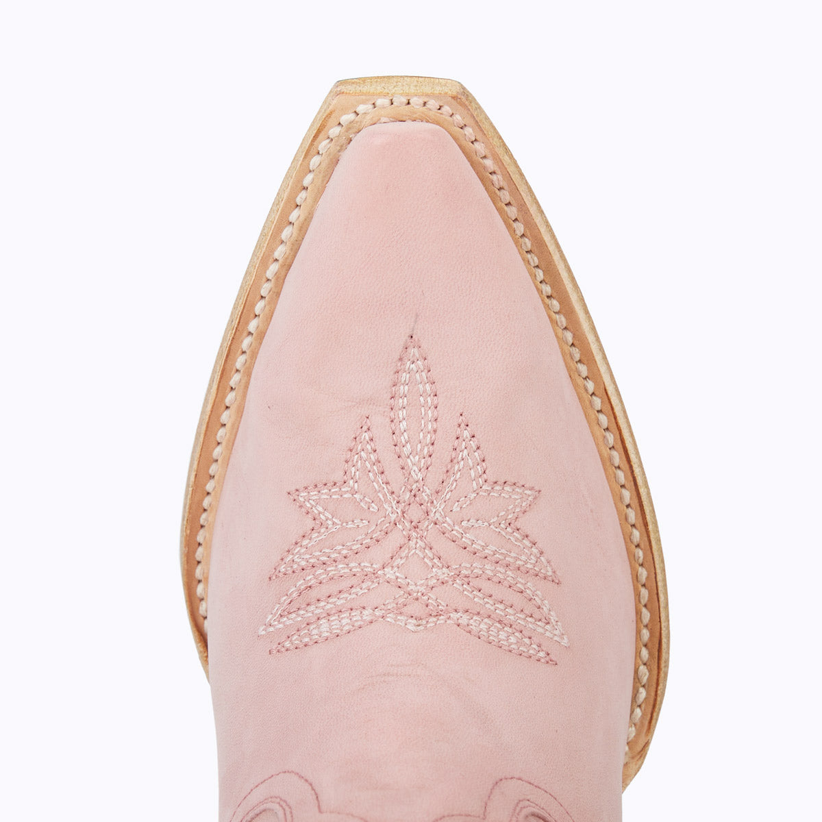 Smokeshow x Marijka Pink Cowgirl Boots Snip Toe Tall Fashion Stitch